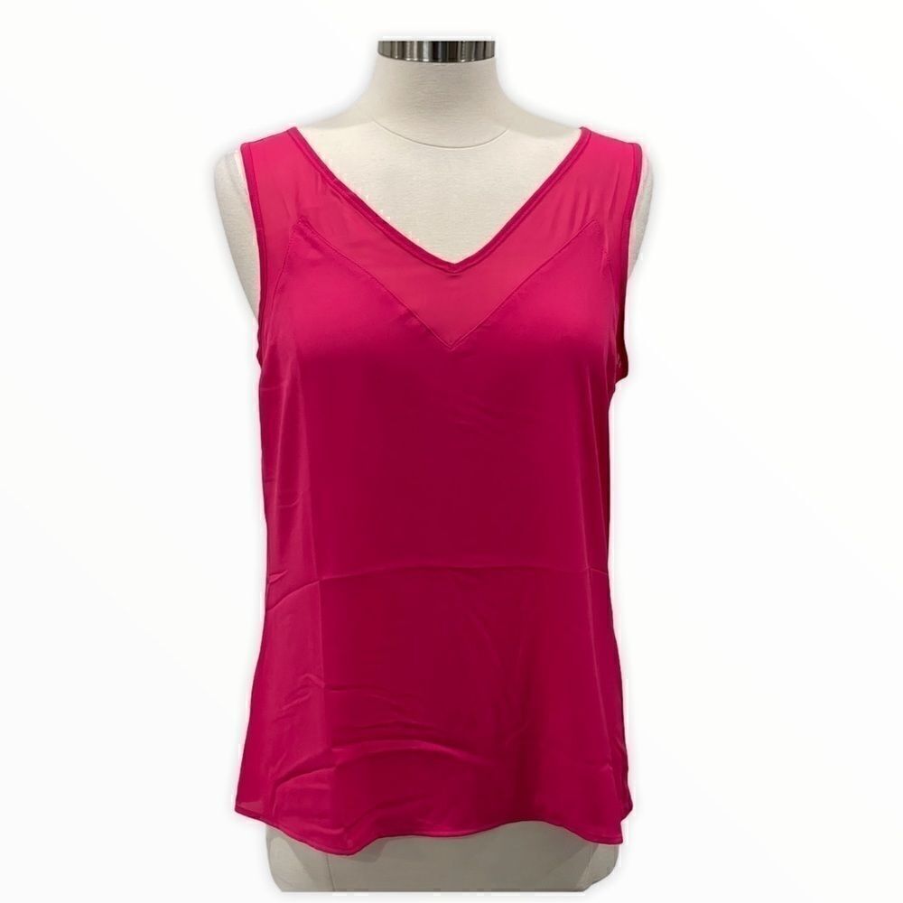 INC International Concepts Women’s Sheer-Trim Top